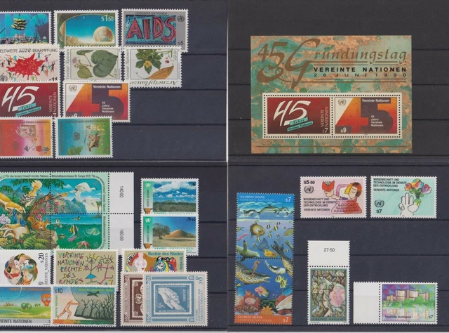 Vereinte Nationen UNO Wien: kleines Lot ** postfrisch aus 1990-1997
