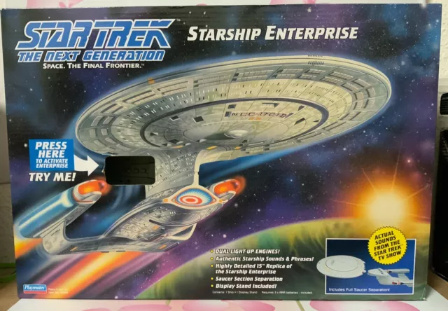 🪐 Star Trek The Next Generation 15  Starship Enterprise D Playmates 2023🆕