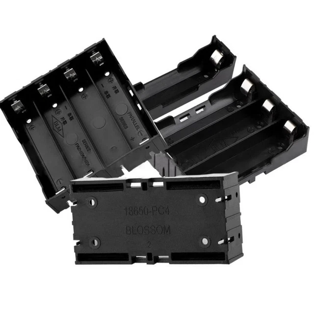 ABS 18650 BATTERY Holder Hard Pin Battery Container Cover DIY battery ...