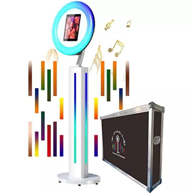 NEW Portable iPad Photo Booth Shell Stand,for iPad 10.2~12.9 In With Flight Case
