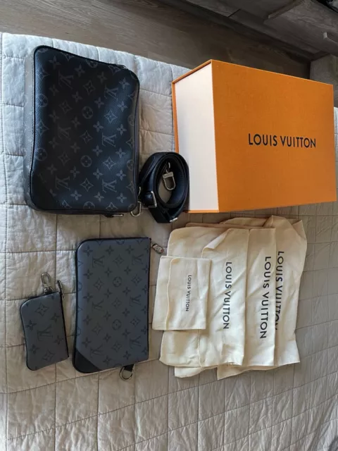 Louis Vuitton 3 IN 1 Modular Pouch Trio Damier Graffiti 3D
