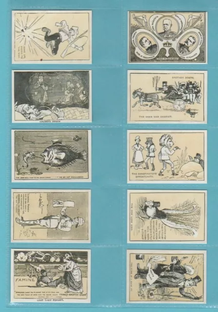 Humour - Nostalgia Repros  (Of Bradford) - Set Of 20 - Boer War Cartoons Cards