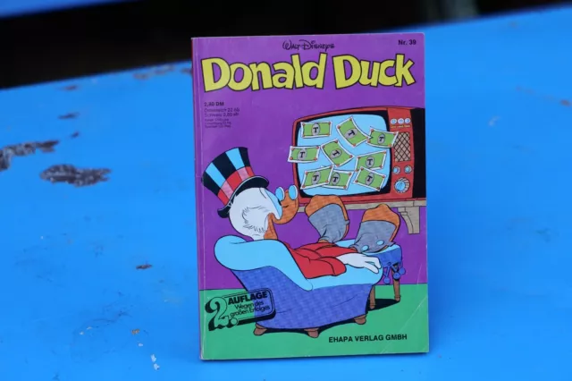 Donald Duck Walt Disney Comic Hefte Ehapa-Verlag Nr. 39 2. Auflage