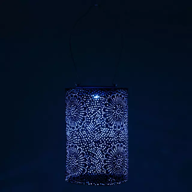 Stella Solar Blue Lantern