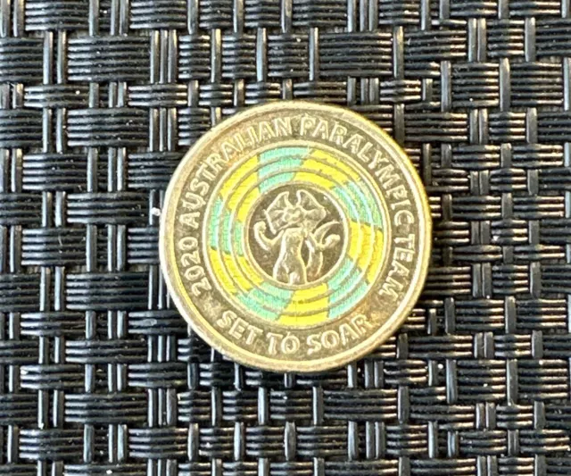 🔥 Australian Two Dollar $2 Coin - 2020 Set To Soar Paralympic Team Lizzie Circ