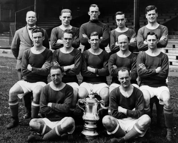 Football Cardiff City Fc 1927 Fa Cup Winners Old Photo