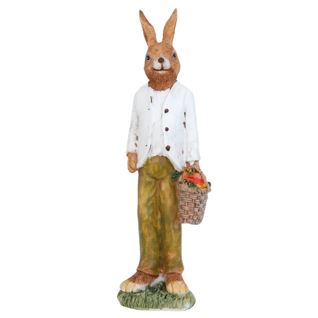 Decorazione Pasquale Clayre Eef Coniglio Coniglietto di 4 3 17 CM Poly-Harz