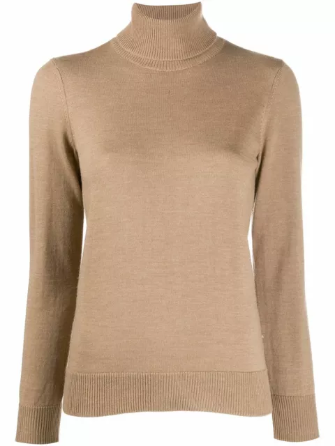 A.p.c. Wool Roll Neck Sweater Beige Size Xs "Nwt"