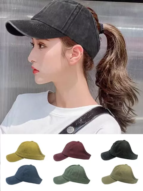 Casquettes De Baseball À Visière En Coton Pour Femmes Et Filles Queue De F