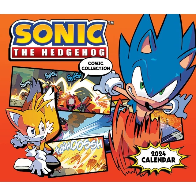 ABRAMS, SONIC the Hedgehog 2024 Desk Calendar EUR 24,04 PicClick FR