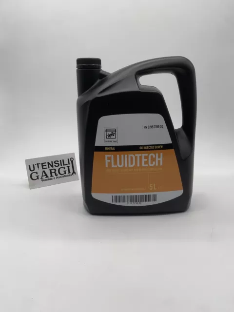 Olio Lubrificante Fluidtech Per Compressore A Vite 5 Lt X Abac Balma Fini Atlas