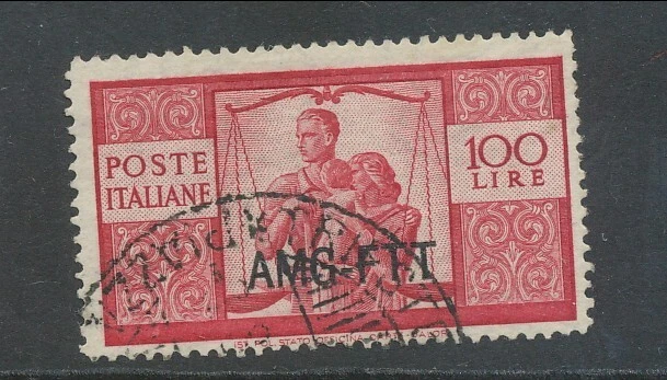 Italy Trieste Allied Military Government 1949 100Lira Used Bin Price Gb£5.00