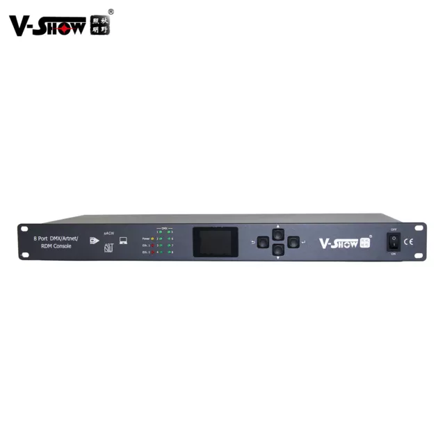 V-Show New Upgraded 8 Port DMX/Artnet/RDM Console for Stage Light