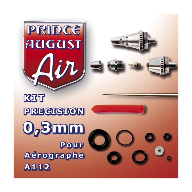 Prince august Kit De Précision 0.30 Pour Aérographe A112