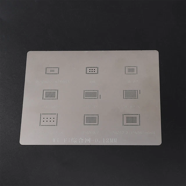 Multi‑Function WIFI IC BGA Reballing Stencil Plant Tin Steel Net For IOS Hot