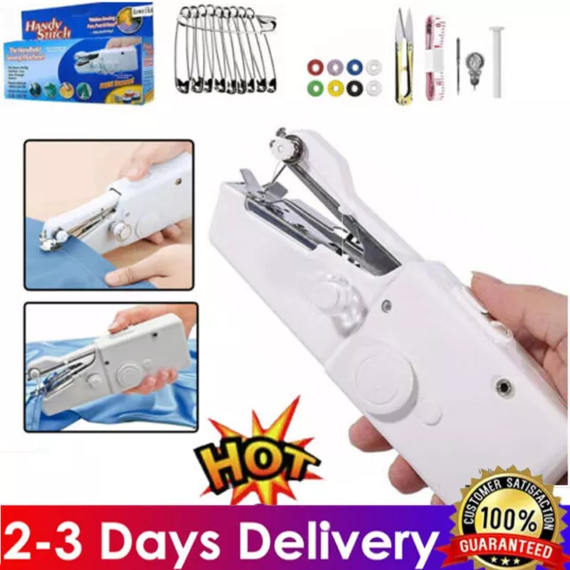 Mini Handheld Cordless Sewing Machine Hand Held Thread Stitch Clothes  Portable
