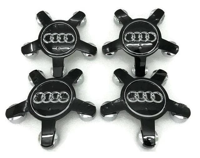 4x AUDI ALLOY WHEEL CENTER STAR CAPS BADGES 4F0601165N A3 A4 A5 A6 A7 A8 135MM B