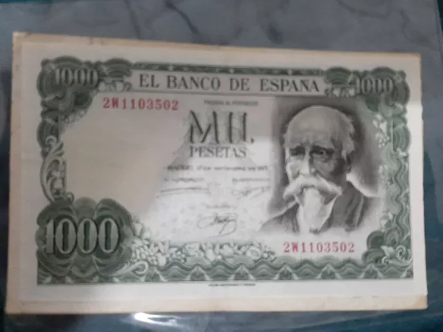 1971 1000 Pesetas José Echegaray