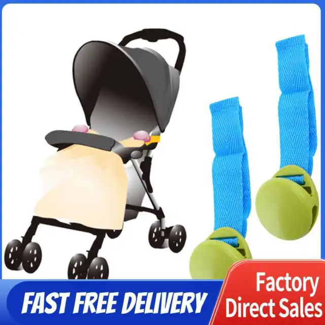 Delicate Glossy Multicolour Blanket Clip for Baby Stroller Green