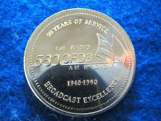 1990 CFOS Owen Sound - Ontario - Dollar - Bright Uncirculated