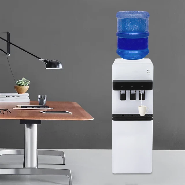 5 GALLON TOP Loading Water Cooler Dispenser White Cold/Hot Water