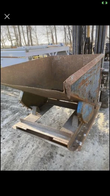 dumpster dump hopper bin 35” high x 39” x 56”