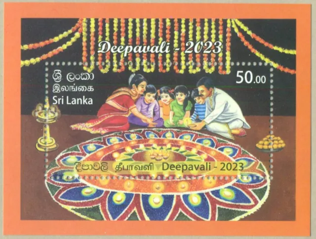 Sri Lanka 2023 Mnh Ms Deepavali Festival Of Light Miniature Sheet