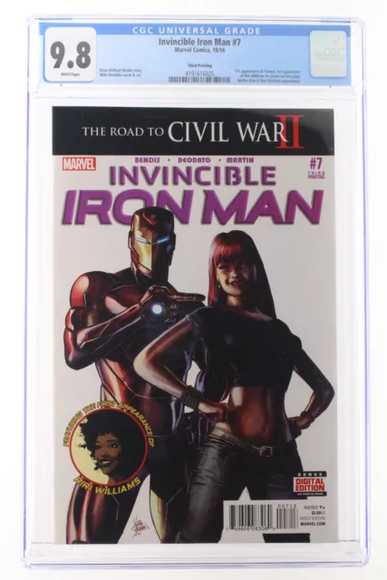 Invincible Iron Man #7 - Marvel 2016 CGC 9.8 1st Appearance of Tomoe. 3rd PRint