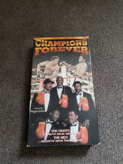 CHAMPIONS FOREVER VHS Video boxing Muhammed Ali George Foreman Larry ...