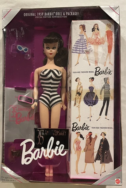 Original 1959 Barbie Doll & Package Special Edition Reproduction Original 1959 Barbie Doll & Package Special Edition Reproduction