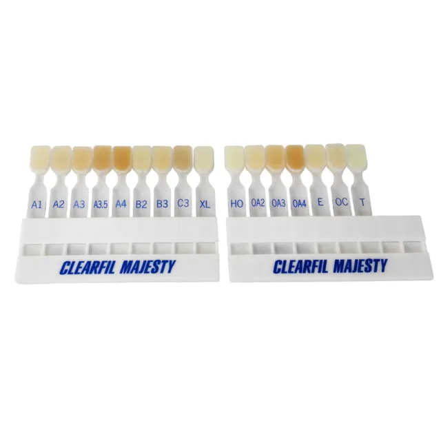 Dental Clearfil Shade Guide Majesty Teeth Bleaching Whitening Comparison Sample
