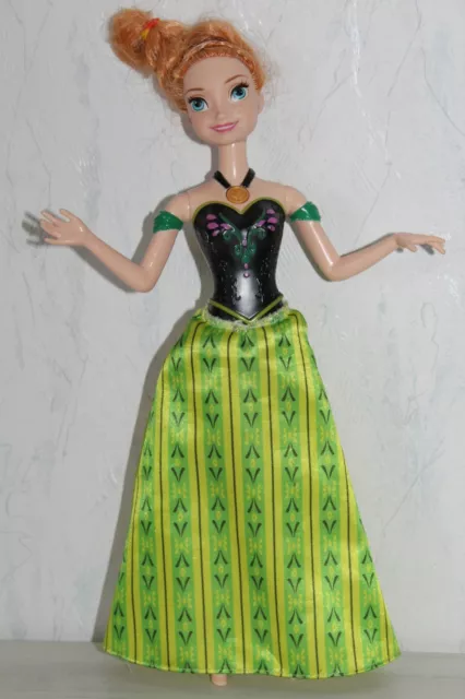 Mattel Disney Barbie Puppe Anna Singt Lied Kann Singen Eiskönigin Prinzessin -33