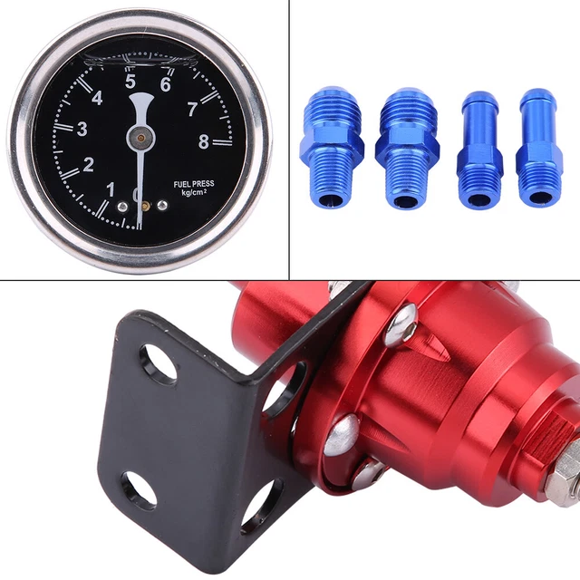 Kit misuratore olio regolatore pressione carburante regolabile 1:1 auto alluminio 160psi