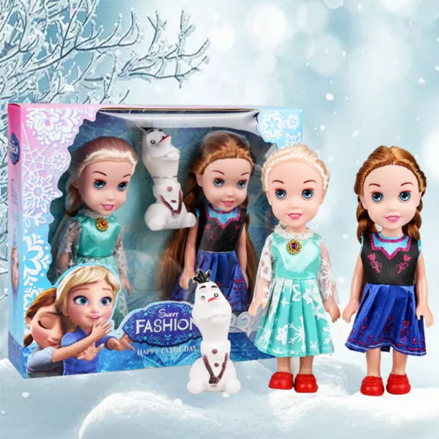 Birthday Gift Olaf Anna Toy Doll Princess Cosplay Christmas 3PCS Elsa For Girls