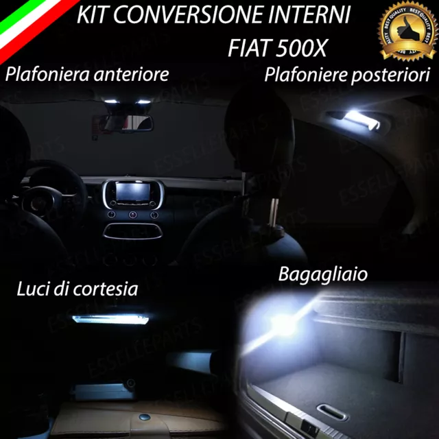 Kit Full Led Interni Fiat 500X Kit Completo Canbus No Error 6000K