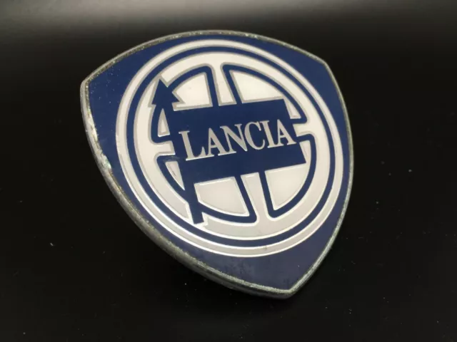 Lancia 60Mm Logo Metallo Sigla Emblema Fregio Stemma Scritta Targhetta Badge Nom