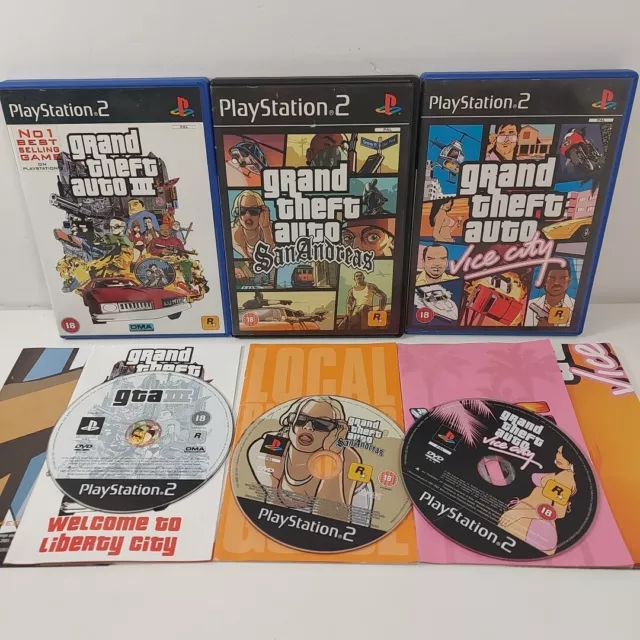 Grand Theft Auto: San Andreas (PS2) *With MAP* *Near Mint* 5026555302616