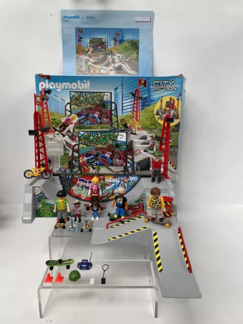 Playmobil City Action Skateboard Park Playset With Box and Instructions