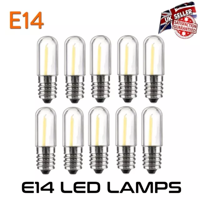 LED Kronleuchter Lampe Glühbirne 1W (10 Watt) kleine Schraube dimmbar SES E14 warmweiß