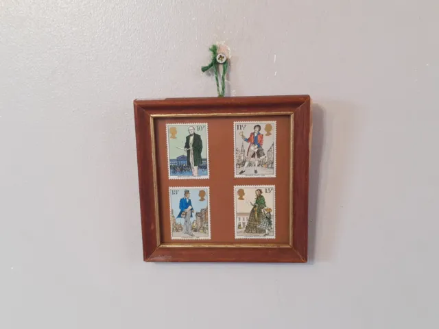 Small Decorative Wall Hanging Victorian Style Era Stamp Home Room Wall Decor