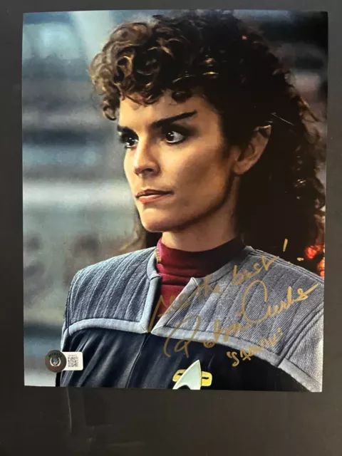 Robin Curtis Hot! autographed signed Star Trek Saavik 8x10 photo Beckett BAS Coa