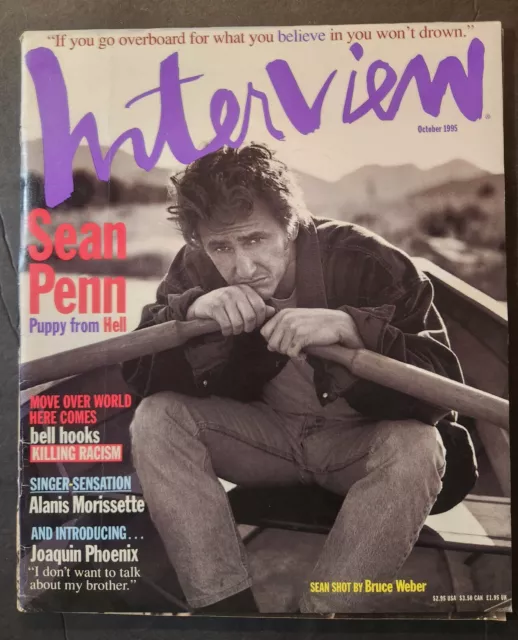 Andy Warhols Interview Magazine Oct 1995 Sean Penn - Fashion ~ Art ~ Music