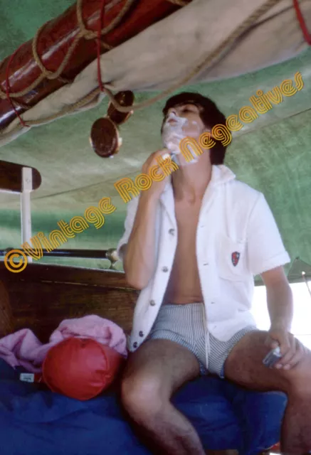 Beatles in Tahiti 1964 GEORGE HARRISON Shaving (8.5"x11") Photo Print UNSEEN