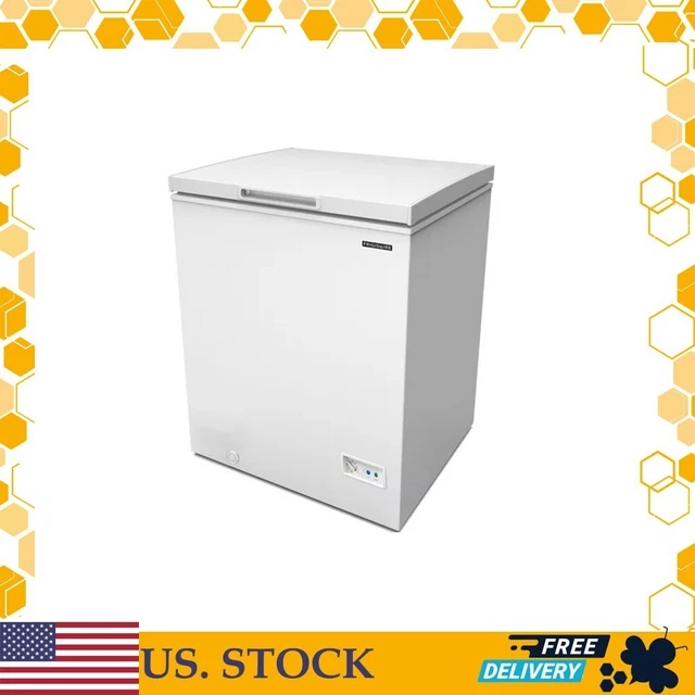 FRIGIDAIRE 5.0 CU. ft. Chest Freezer, White,Manual DefrostKeep,Control
