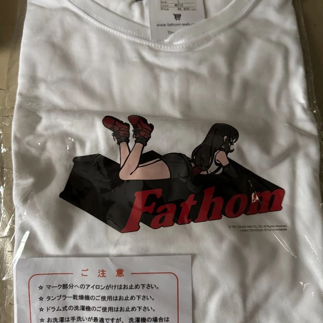 (新品未着用)fathom FF7コラボ ティファ　Tシャツ(Lサイズ FATHOM X FINAL Fantasy VII Tifa T-Shirt L White Made in Japan New