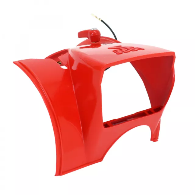 Capot De Phare Cyclo Adaptable Solex 3800 Rouge (Sans Optique)