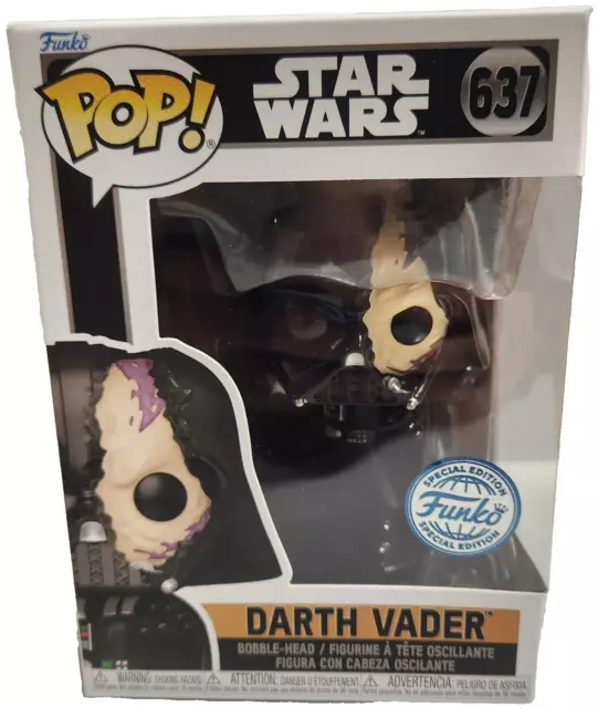 Funko POP! Darth Vader [Damaged Helmet] Star Wars #637 [Special Edition]