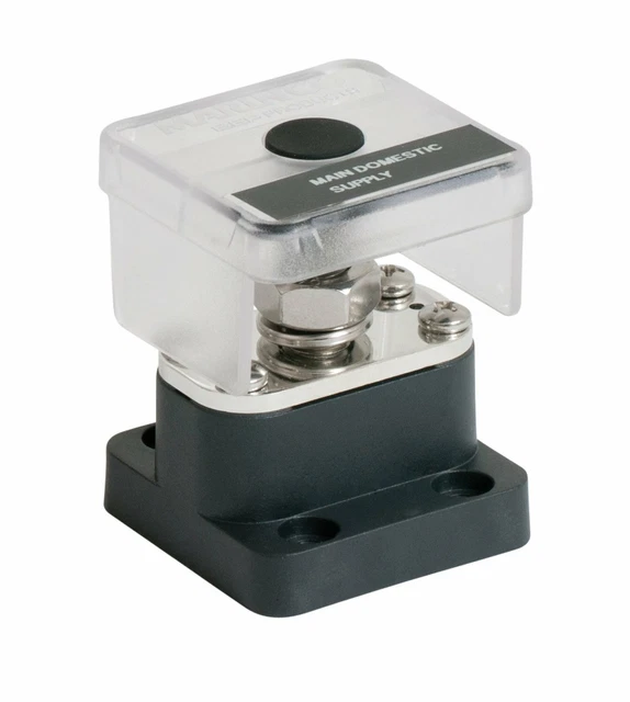 Marinco Potenza Prodotti Singolo Isolato Borchie con Rubinetto Piastra, 10mm