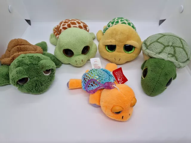 Turtle Tortoise Plush Soft Toy 5 x Bundle Ty Yoohoo Russ Beanie Boo Sounds