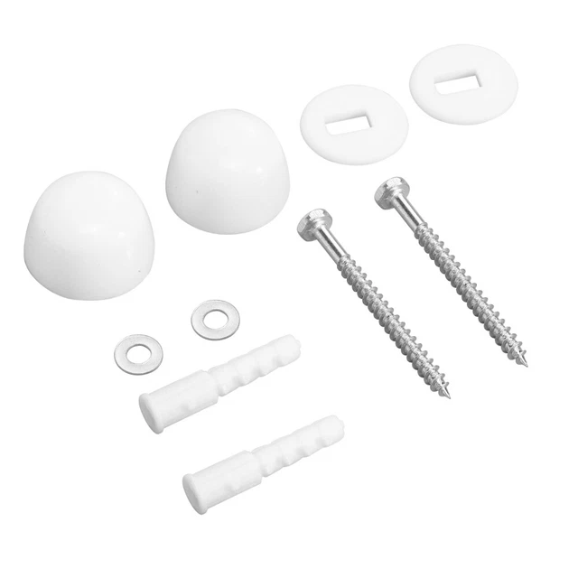 2 Juegos Inodoro Anillo de Cera Kit Inodoro Tapa Decorativa Acero Inoxidable Pies